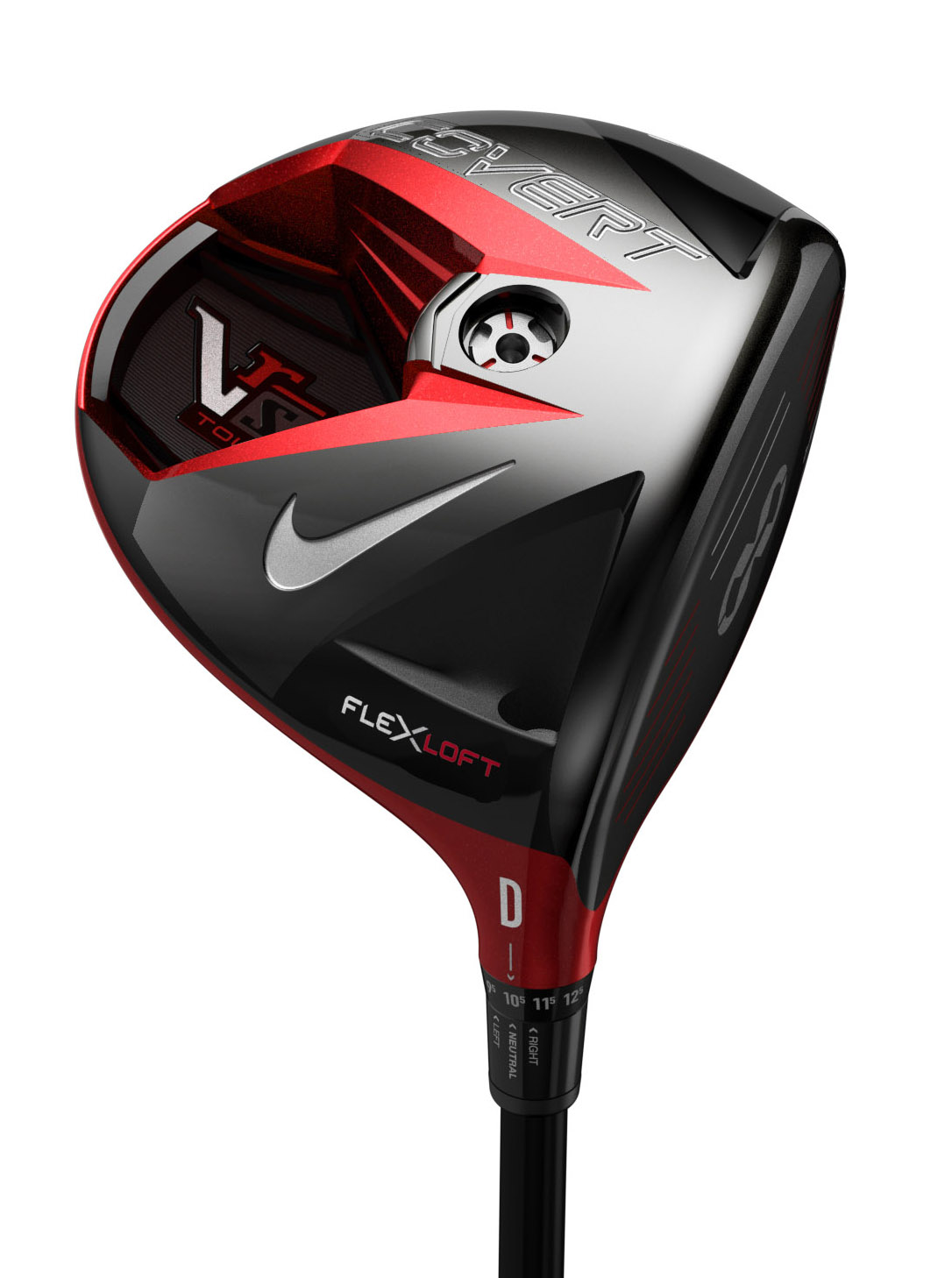 The new Nike VR_S Covert driver features a cavity back and "FlexLoft" technology for customization.